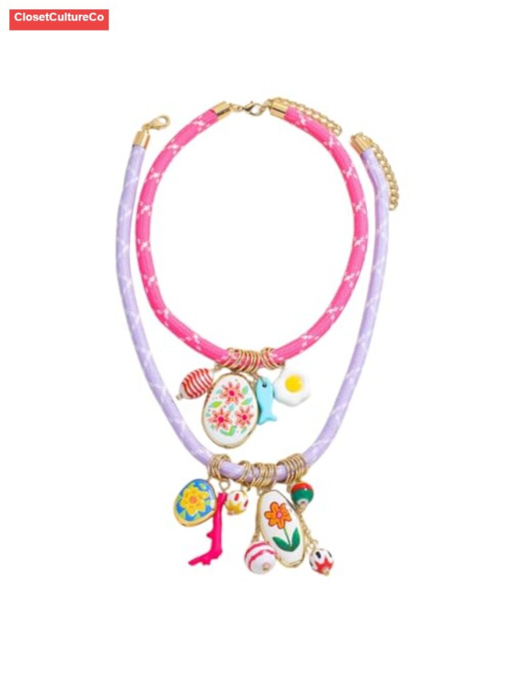 Boho Layered Beaded Necklace Braided Rope Charm Women Summer Beach Jewelry
